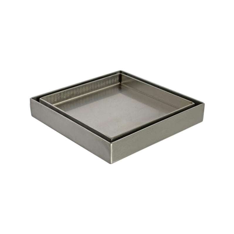 Kano Square Tile Insert Floor Waste - Stainless Steel — Blue Leaf ...