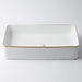 Eight Quarters Wash Basin - Kensington Large Rectangle Gold