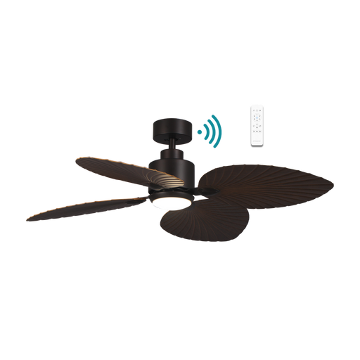 Martec Kingston DC 50″ Smart Ceiling Fan With WIFI Remote Control + LED light - Old Bronze / Walnut