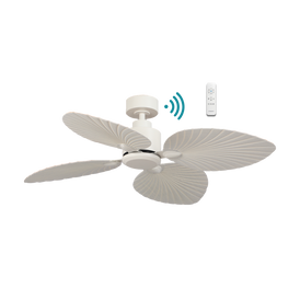 Martec Kingston DC 50″ Smart Ceiling Fan With WIFI Remote Control - Matt White / Whitewash