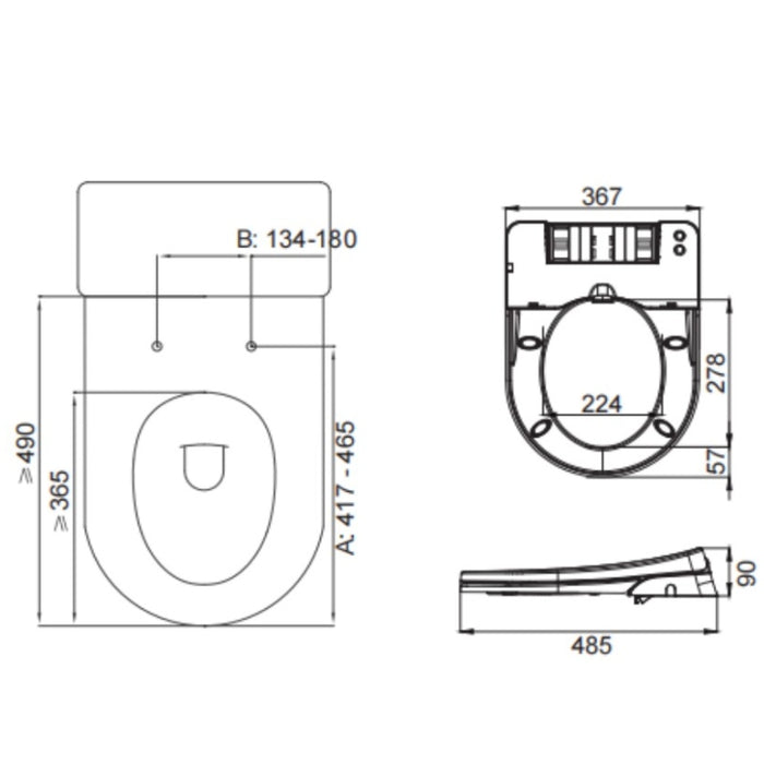 Lukka Procida Toilet Bidet Seat