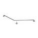Linsol 850 x 700mm Stainless Steel Grab Rail Left Hand Angle - Brushed Stainless 