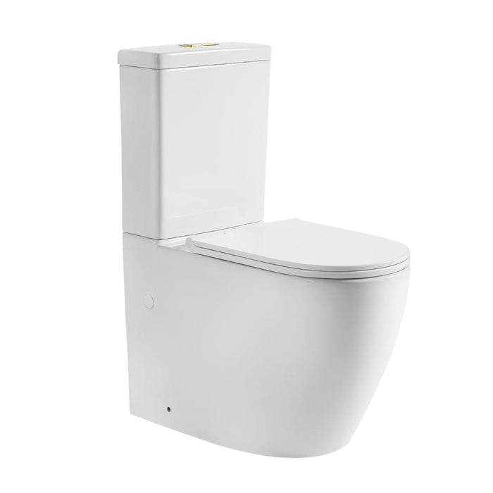 Linsol Ajax Back to Wall Rimless Toilet Suite AJA-01-BTW-BB