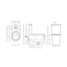 Linsol Ajax Back to Wall Rimless Toilet Suite 