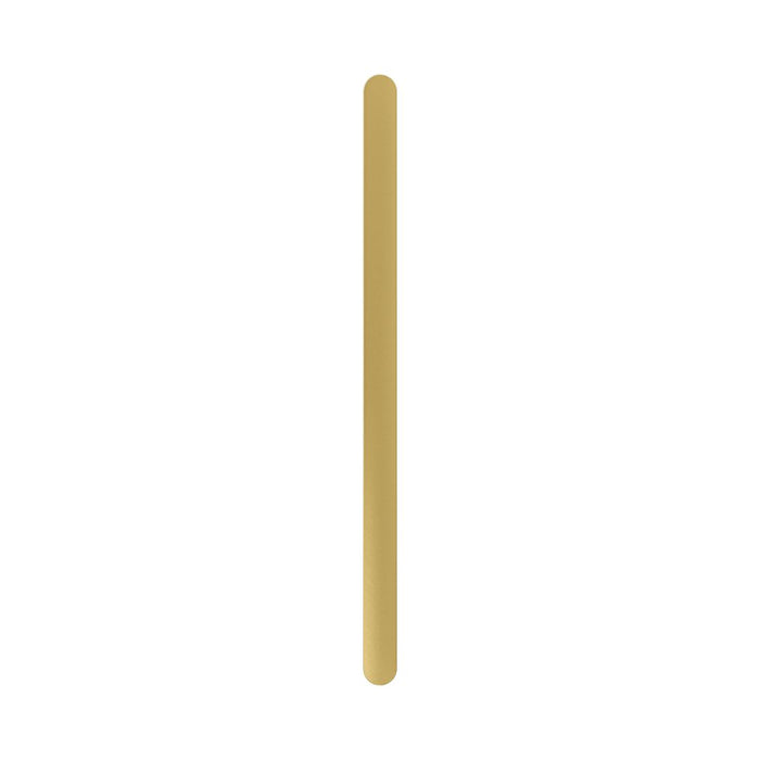 Linsol Allegra 12V Flat Bar Vertical Heated Towel Rail - Brushed Brass 