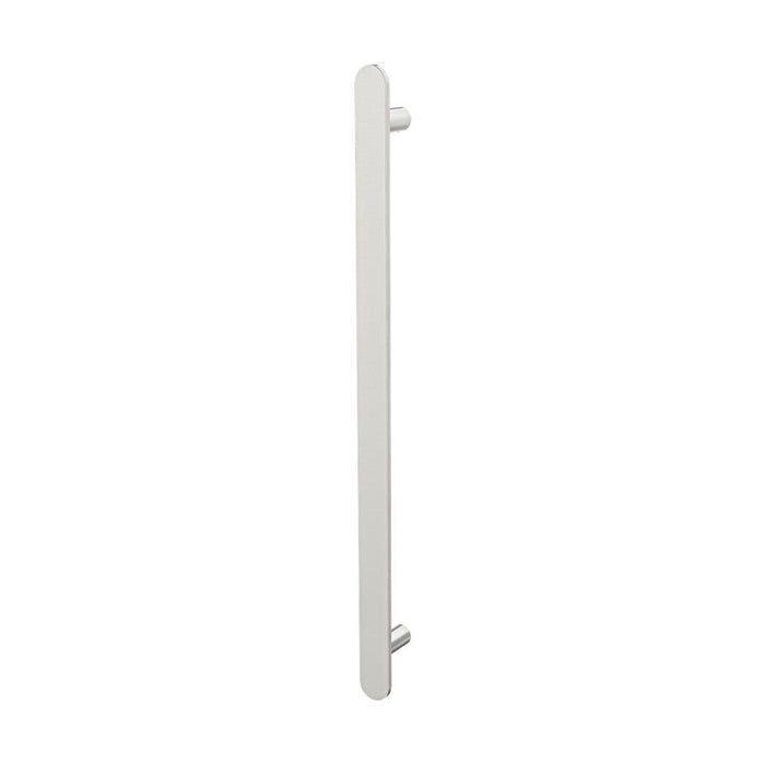 Linsol Allegra 12V Flat Bar Vertical Heated Towel Rail - Brushed Nickel 