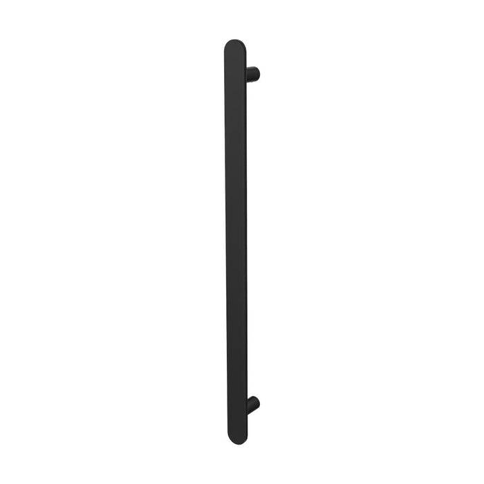 Linsol Allegra 12V Flat Bar Vertical Heated Towel Rail - Matte Black 