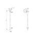 Linsol Allegra 12V Round Bar Vertical Heated Towel Rail with T-Bar - Matte Black 