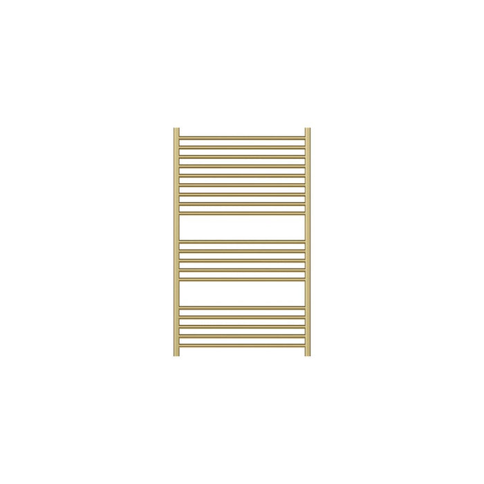 Linsol Allegra 19 Bar Wide Heated Towel Rail - Brushed Brass 