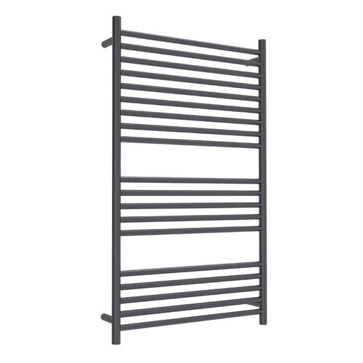Linsol Allegra 19 Bar Wide Heated Towel Rail - Matte Black 