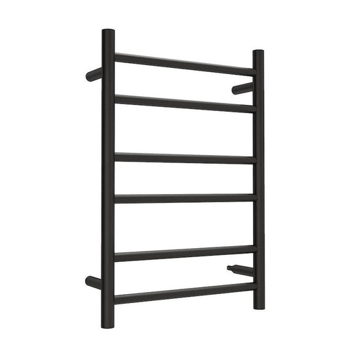 Linsol Allegra 6 Bar Heated Towel Rail - Matte Black 