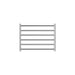 Linsol Allegra 6 Bar Wide Heated Towel Rail - Chrome 