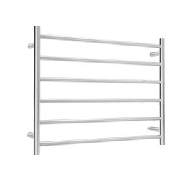 Linsol Allegra 6 Bar Wide Heated Towel Rail - Chrome 