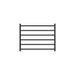 Linsol Allegra 6 Bar Wide Heated Towel Rail - Matte Black 