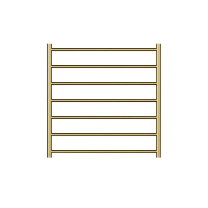 Linsol Allegra 7 Bar Heated Towel Rail - Brushed Brass 