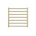 Linsol Allegra 7 Bar Heated Towel Rail - Brushed Brass 