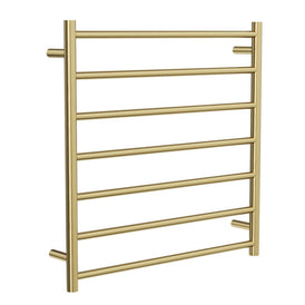Linsol Allegra 7 Bar Heated Towel Rail - Brushed Brass 