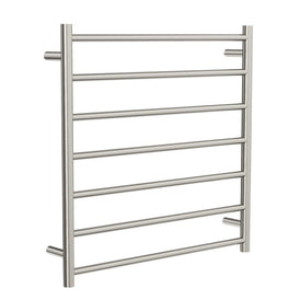 Linsol Allegra 7 Bar Heated Towel Rail - Brushed Nickel 