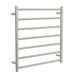 Linsol Allegra 7 Bar Heated Towel Rail - Brushed Nickel 