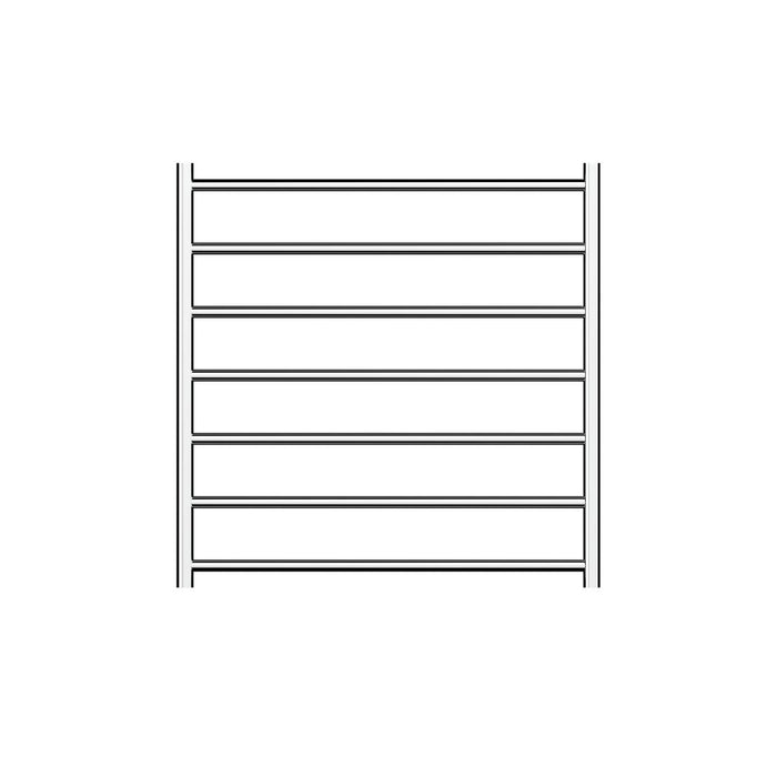 Linsol Allegra 7 Bar Heated Towel Rail - Chrome 
