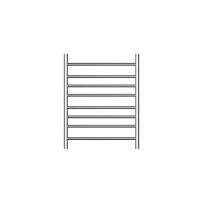 Linsol Allegra 8 Bar Heated Towel Rail - Chrome 