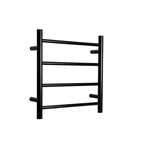 Linsol Allegra Matte Black Heated Towel Rail 4 Bar-JY-3340-MB-blue-leaf-bathware