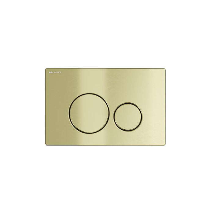 Linsol Anchor Stainless Steel Flush Plate - Brushed Brass 