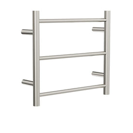 Linsol Avid 3 Bar Heated Towel Rail - Brushed Nickel 