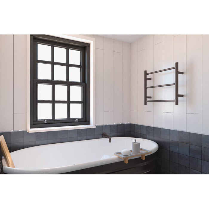 Linsol Avid 3 Bar Heated Towel Rail - Gunmetal 