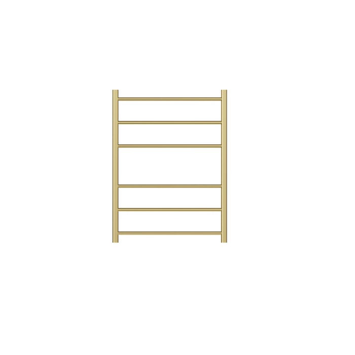 Linsol Avid 6 Bar Heated Towel Rail - Brushed Brass 
