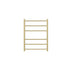 Linsol Avid 6 Bar Heated Towel Rail - Brushed Brass 