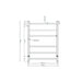 Linsol Avid 6 Bar Heated Towel Rail - Brushed Brass 