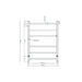 Linsol Avid 6 Bar Heated Towel Rail - Brushed Nickel 