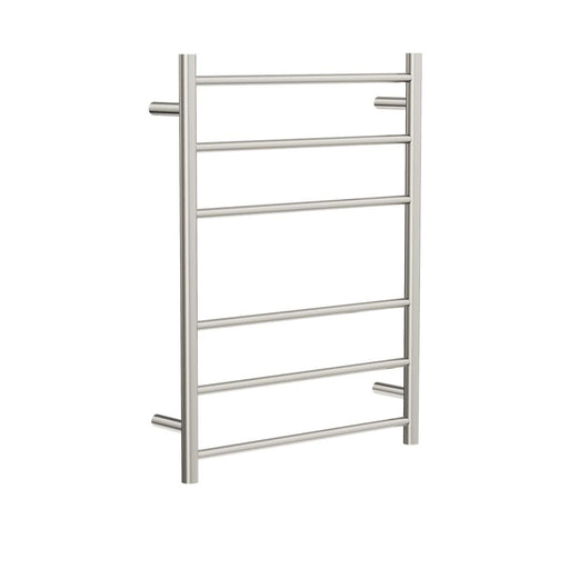 Linsol Avid 6 Bar Heated Towel Rail - Brushed Nickel 