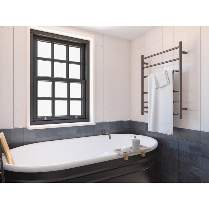 Linsol Avid 6 Bar Heated Towel Rail - Gunmetal 