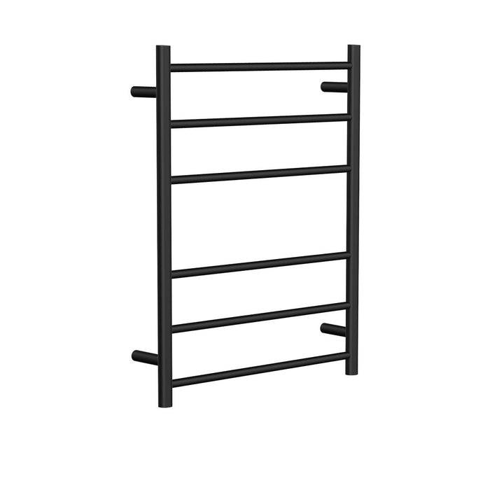 Linsol Avid 6 Bar Heated Towel Rail - Matte Black 