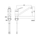 Linsol Banjo S2 Solid Handle Sink Mixer 