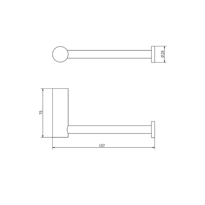 Linsol Banjo S3 Toilet Roll Holder - Chrome 