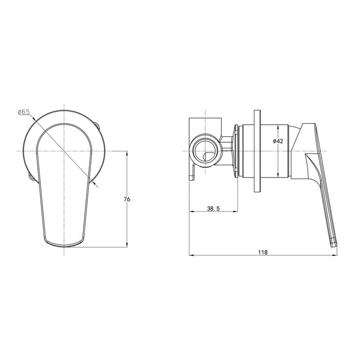 Linsol Banjo S3 Wall Mixer 
