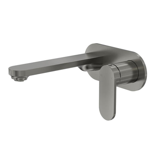 Linsol Capo 1-Plate Wall Basin or Bath Mixer - Gunmetal 