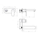 Linsol Capo 1-Plate Wall Basin or Bath Mixer - Matte Black 