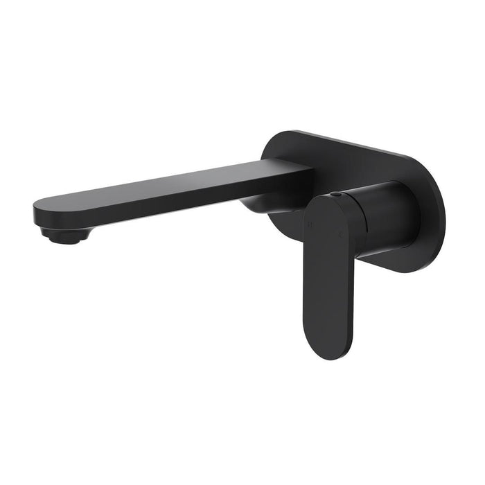 Linsol Capo 1-Plate Wall Basin or Bath Mixer Trim Kit - Matte Black 