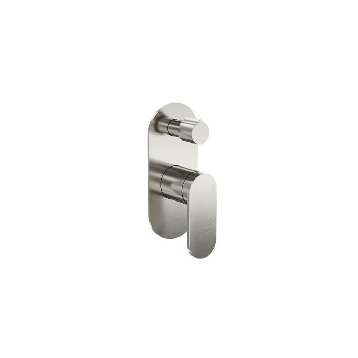 Linsol Capo 1-Plate Wall Mixer with Divertor - Brushed Nickel 