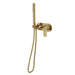 Linsol Capo 1-Plate Wall Mixer with Hand Shower - Brushed Brass 