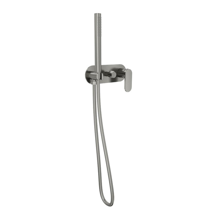 Linsol Capo 1-Plate Wall Mixer with Hand Shower - Gunmetal 