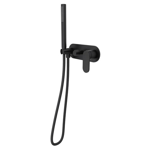 Linsol Capo 1-Plate Wall Mixer with Hand Shower - Matte Black 