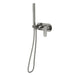 Linsol Capo 1-Plate Wall Mixer with Hand Shower Trim Kit - Gunmetal 