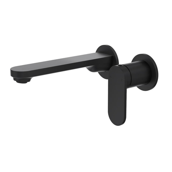 Linsol Capo 2-Plate Wall Basin or Bath Mixer Trim Kit - Matte Black 