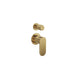 Linsol Capo 2-Plate Wall Mixer with Divertor - Brushed Brass 