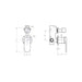 Linsol Capo 2-Plate Wall Mixer with Divertor - Brushed Nickel 